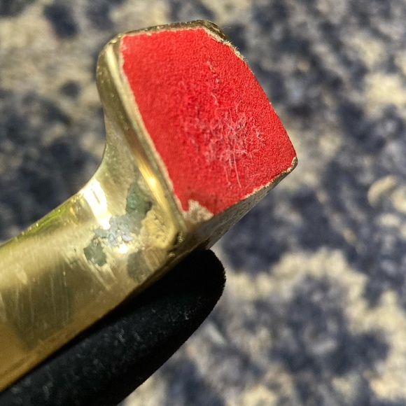 Art Nouveau Brass Mirror "Lady by the Lake” - Picture 8 of 10